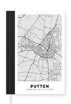Carnet - Cahier d'écriture - Plan de la ville - Puits - Grijs - Wit - Carnet - Format A5 - Bloc-notes - Carte