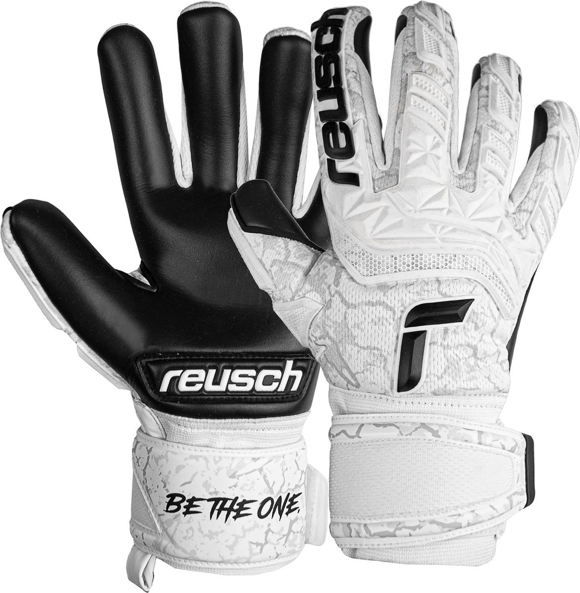 Reusch Attrakt Freegel Infinity Black White Keepershandschoenen - Maat 8.5