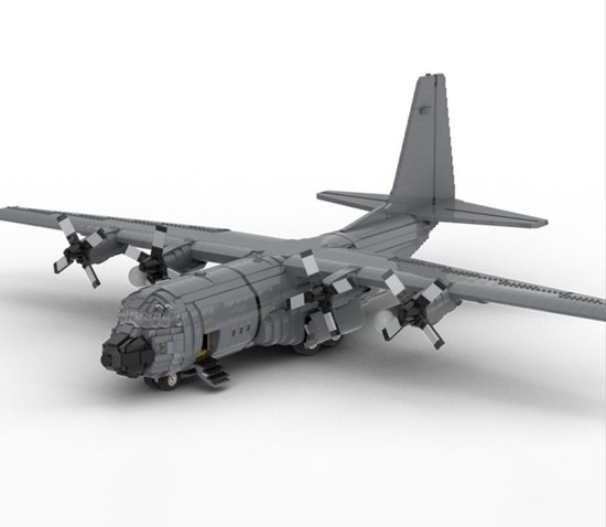 Kit de construction d'avion Lockheed C-130 Hercules WW2, Compatible Lego®  Technic