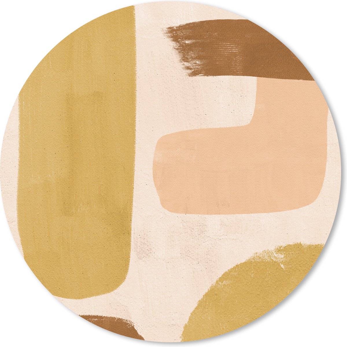 Muismat rond 30x30 cm - Mousepad Abstract - Pastel - Boho - Ronde muismatten