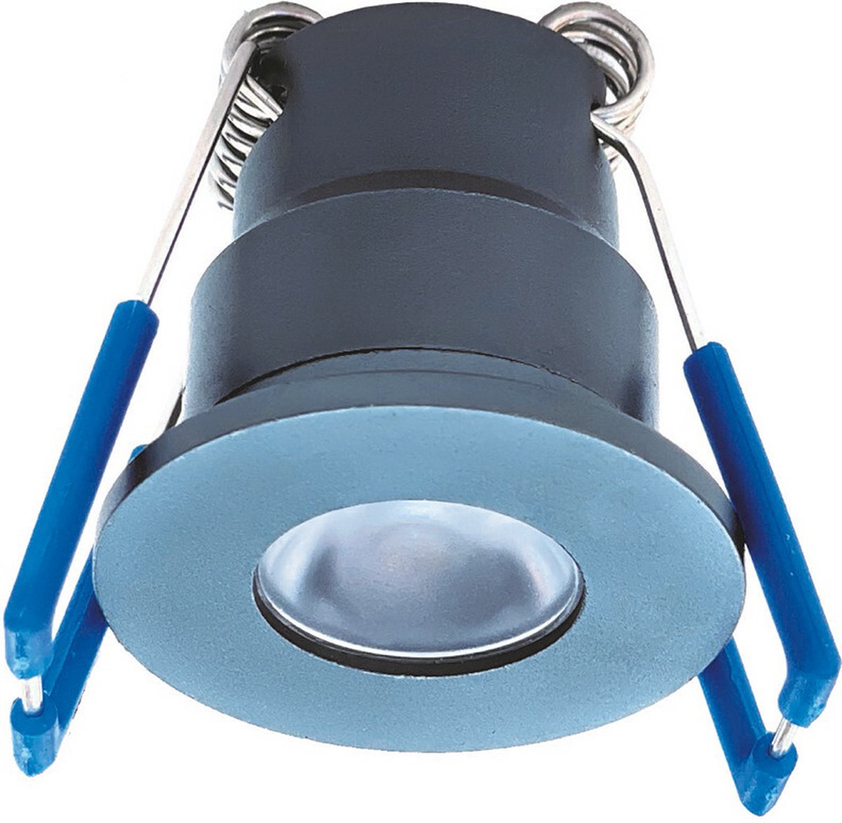 LED Veranda Spot - 3W - Warm Wit 3000K - Dimbaar - Waterdicht IP65 - Inbouw - Afstandsbediening - Rond - Mat Zwart - Aluminium - 12V