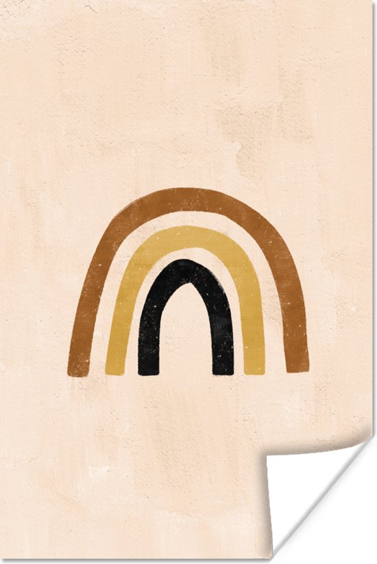 Affiche Arc-en-Ciel - Bohème - Pastel - 120x180 cm XXL