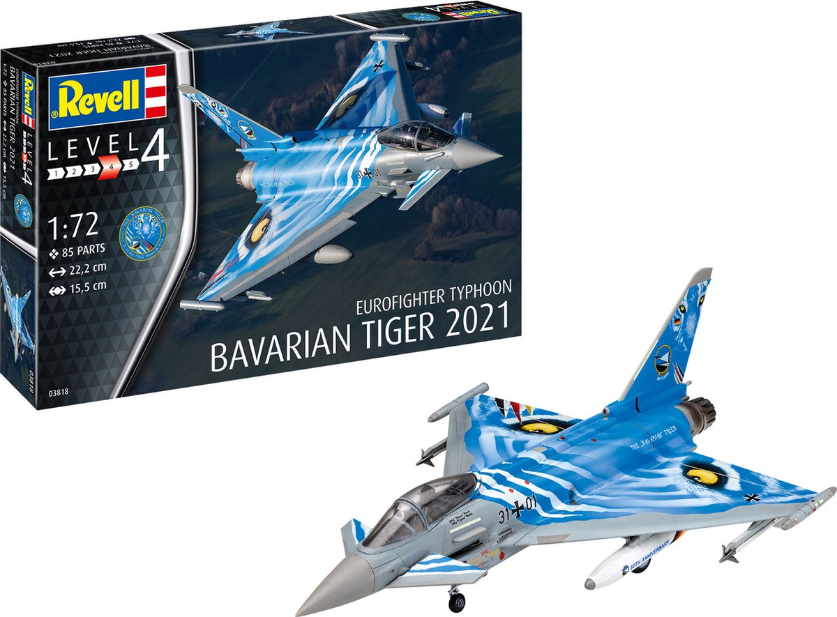 Revell - Eurofighter Typhoon "The Bavarian Tiger 2021" ( 03818 )