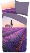 Pure Dekbedovertrek "lavendel" - Paars - (140x200/220 cm) - Microfiber