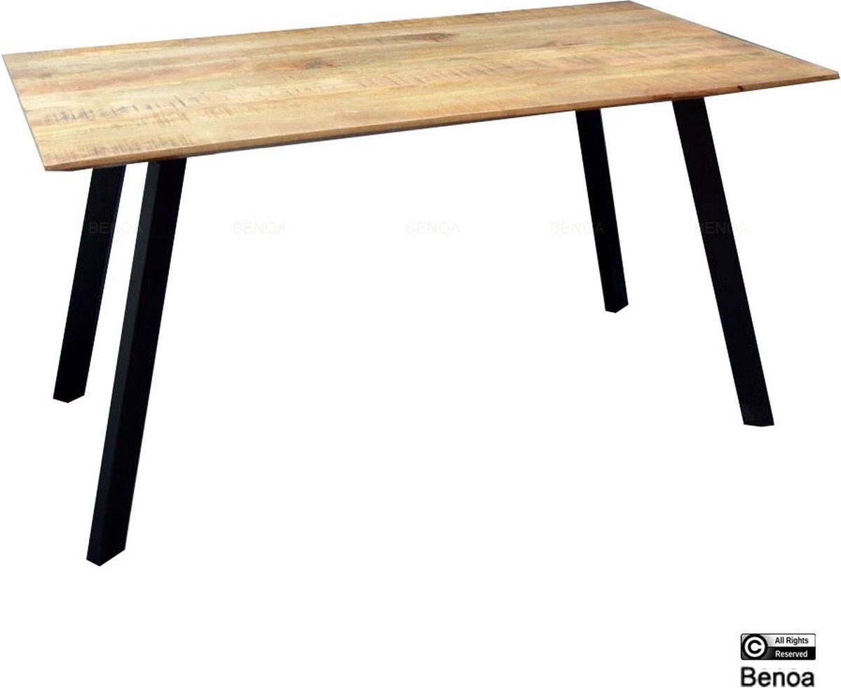Benoa Eettafel Berlin mangohout 180 cm - Naturel