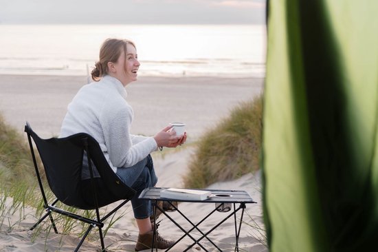 NOMAD® Amosen Campingtafel Premium - Donkerblauw - Inklapbaar & Lichtgewicht & Sterk - Bekerhouders - Camping Tafel Opvouwbaar van NOMAD — afbeelding 3