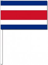 50 Costa Rica zwaaivlaggetjes 12 x 24 cm
