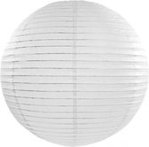3x Luxe witte bol lampionnen van 35 cm
