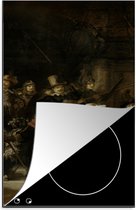 KitchenYeah® Inductie beschermer 30x52 cm - Nachtwacht - Rembrandt van Rijn - Kunst - Kookplaataccessoires - Afdekplaat voor kookplaat - Inductiebeschermer - Inductiemat - Inductieplaat mat