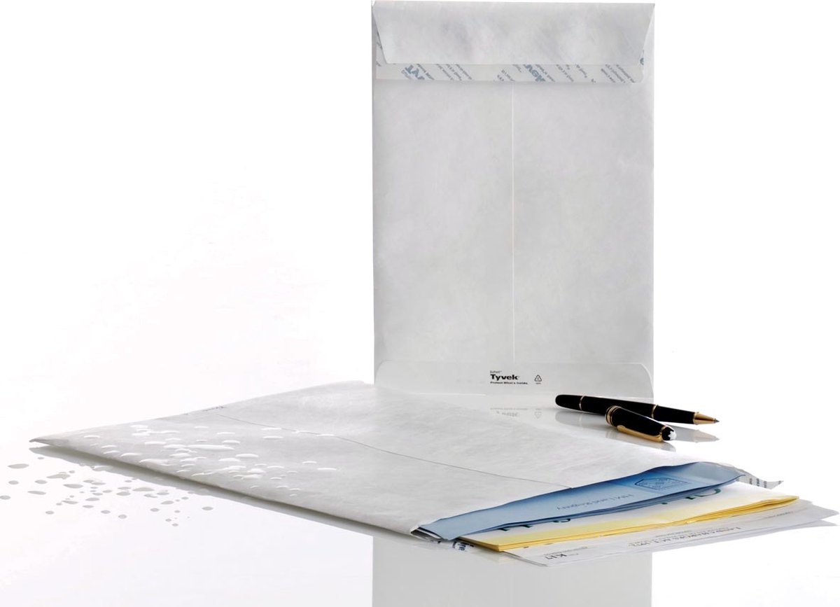 Envelop tyvek akte c4 229x324 54gr wit | 5 stuks
