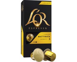 Douwe Egberts koffiecapsules L'or intensity 5, Mattinata, pak van 10 capsules 10 stuks