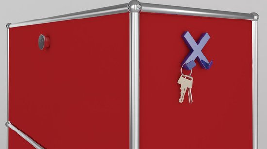 Dahle Magneet Mega Magnet Cross XL , blau, 90 x 90 mm, incl. 2 Haken (b x h) 90 mm x 90 mm Blauw 1 stuk(s) 76-95550-14820