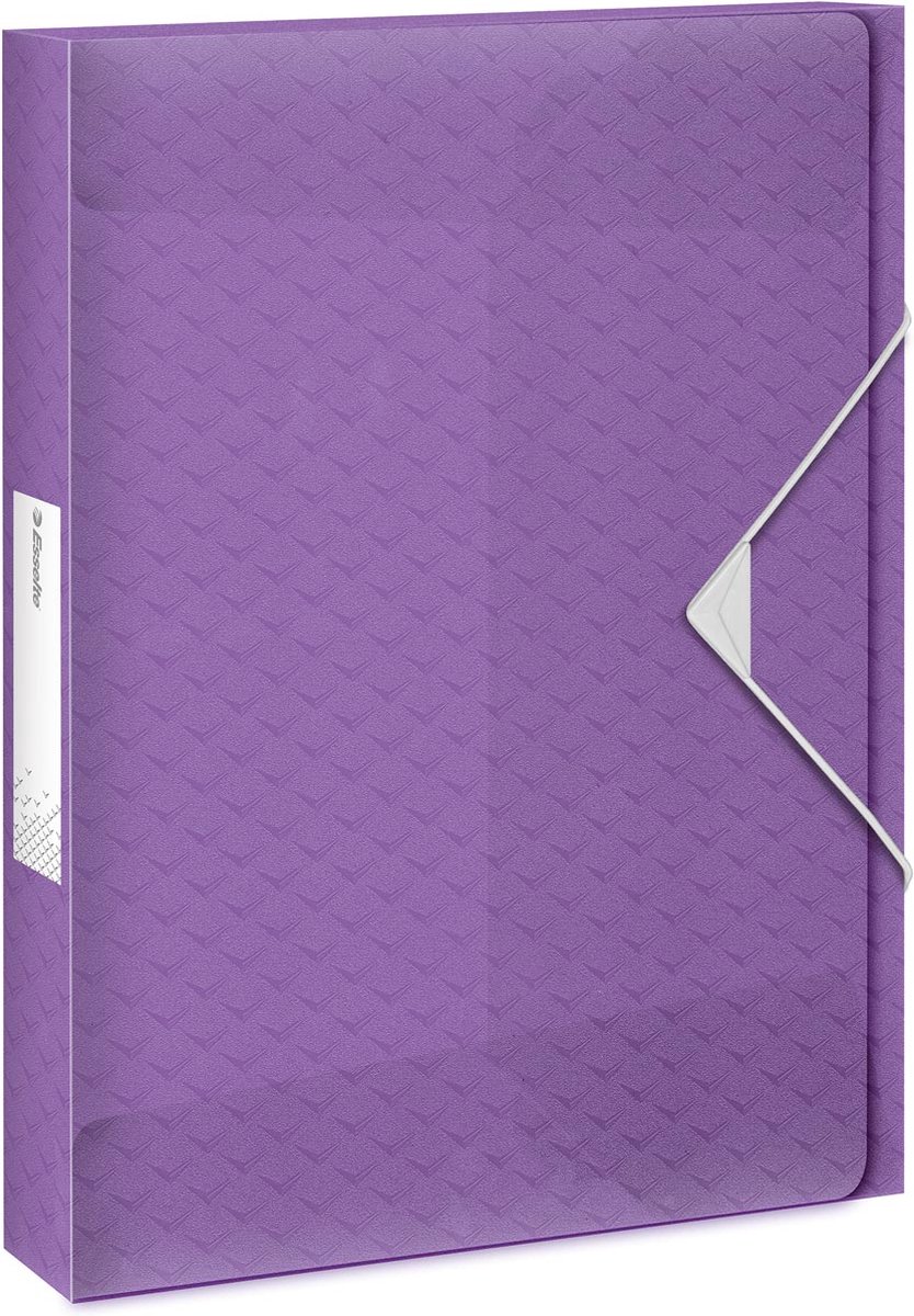 Esselte Colour'Breeze elastobox, ft A4, 4 cm, lavendel 5 stuks