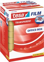 Tesafilm transparante tape, ft 19 mm x 66 m, 8 rolletjes 12 stuks