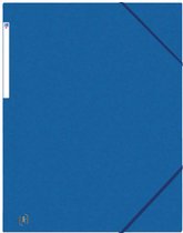 Elastomap Oxford Top File+ A3 3 kleppen 390gr blauw - 10 stuks