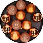 Cosy&Trendy kerstballen - 12 stuks - 6cm - kunststof