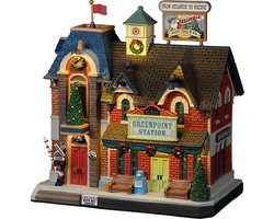 Lemax - Greenpoint Railroad Station, With 4.5v Adaptor - Kersthuisjes & Kerstdorpen