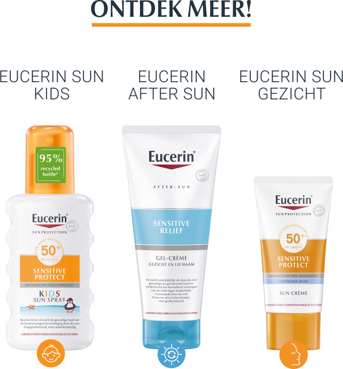 Eucerin Sun Allergy Gel-Crème SPF 50 - Zonnebrand - 150 ml | bol.com