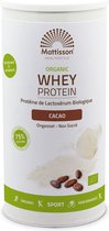 Mattisson - Biologische Wei Proteïne poeder 75% - Cacao - 450 g
