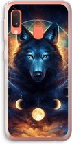 Case Company® - Hoesje geschikt voor Samsung Galaxy A20e hoesje - Wolf Dreamcatcher - Soft Cover Telefoonhoesje - Bescherming aan alle Kanten en Schermrand