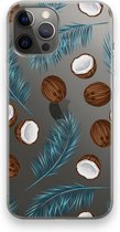 Case Company® - Hoesje geschikt voor iPhone 12 Pro Max hoesje - Kokosnoot - Soft Cover Telefoonhoesje - Bescherming aan alle Kanten en Schermrand