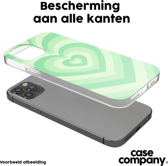 Case Company® - Coque iPhone 13 mini - Coeur Vert - Coque souple pour téléphone - Protection tous côtés et bord d'écran