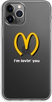 Case Company® - Hoesje geschikt voor iPhone 11 Pro Max hoesje - I'm lovin' you - Soft Cover Telefoonhoesje - Bescherming aan alle Kanten en Schermrand