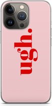 Case Company® - Hoesje geschikt voor iPhone 13 Pro hoesje - Ugh - Soft Cover Telefoonhoesje - Bescherming aan alle Kanten en Schermrand
