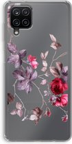 Case Company® - Hoesje geschikt voor Samsung Galaxy A12 hoesje - Mooie bloemen - Soft Cover Telefoonhoesje - Bescherming aan alle Kanten en Schermrand