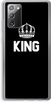 Case Company® - Hoesje geschikt voor Samsung Galaxy Note 20 / Note 20 5G hoesje - King zwart - Soft Cover Telefoonhoesje - Bescherming aan alle Kanten en Schermrand