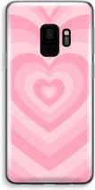 Case Company® - Hoesje geschikt voor Samsung Galaxy S9 hoesje - Hart Roos - Soft Cover Telefoonhoesje - Bescherming aan alle Kanten en Schermrand
