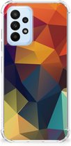 Hoesje maken Geschikt voor Samsung Galaxy A23 GSM Hoesje met doorzichtige rand Polygon Color
