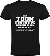 Toon Heren t-shirt | verjaardagkado | verjaardag kado | grappig | jarig | cadeau | Zwart