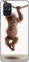 Coque Samsung Galaxy A51 - Chambre de bébé de bébé - Bébé singe à suspendre - Bébé - Chambre de bébé - Orang-outan - Tough Boys - Coque de téléphone en Siliconen -
