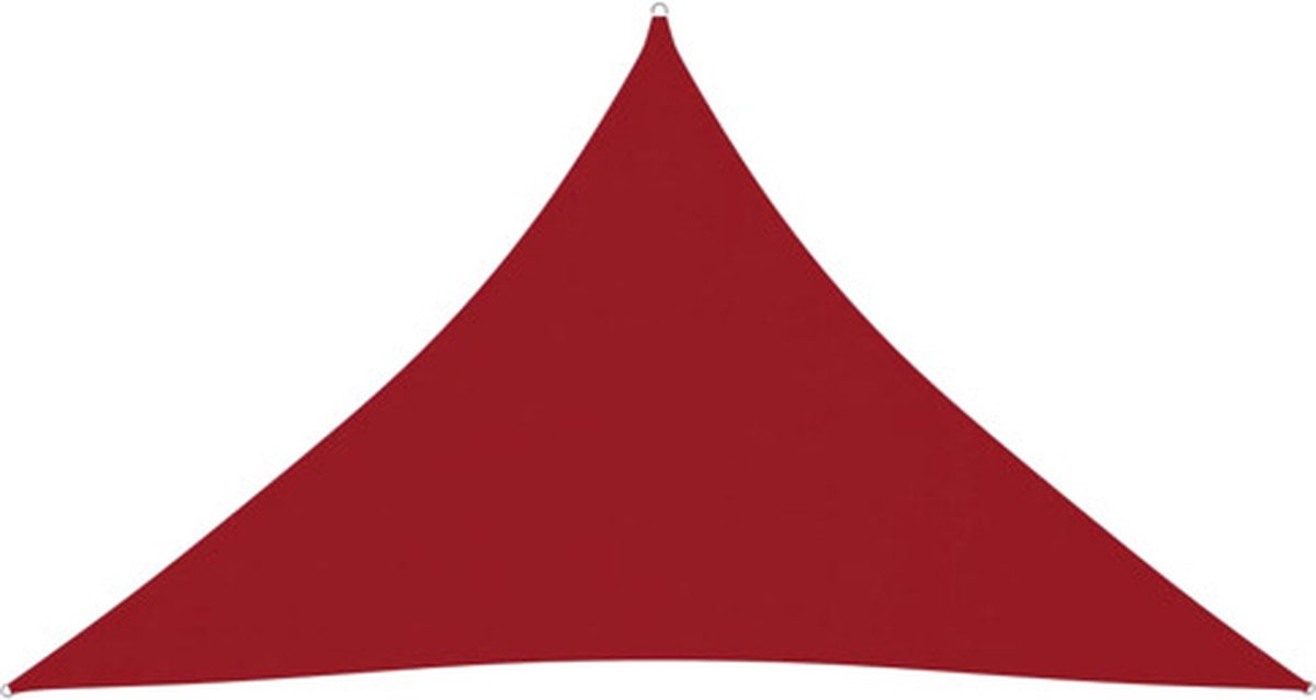 vidaXL Zonnescherm driehoekig 4x4x5.8 m oxford stof rood