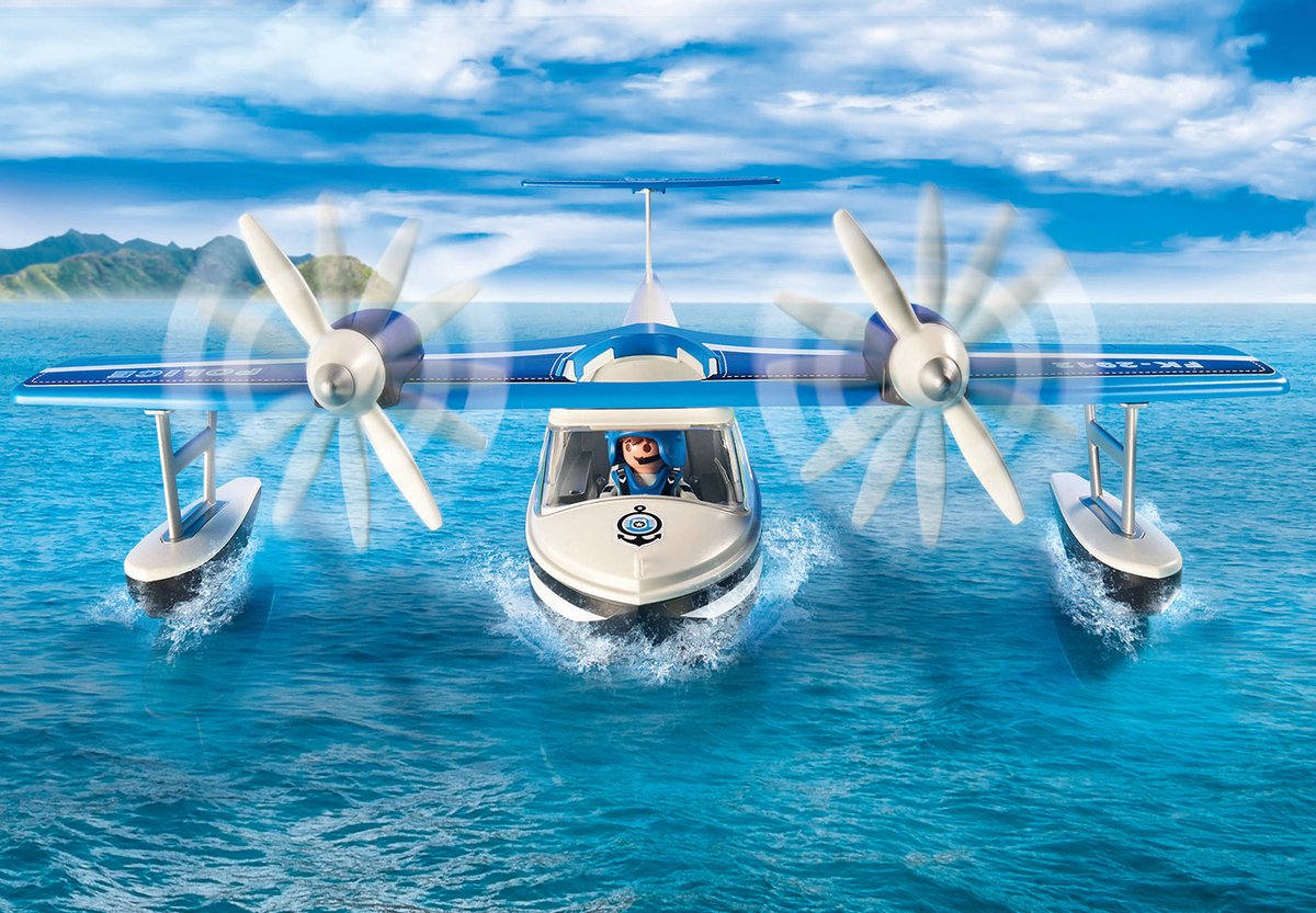 PLAYMOBIL Politiewatervliegtuig - 4445 — afbeelding 15