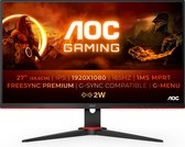 AOC G2 27G2SPAE - Full HD Gaming Monitor - 165hz - G-Sync Compatible - 27 inch