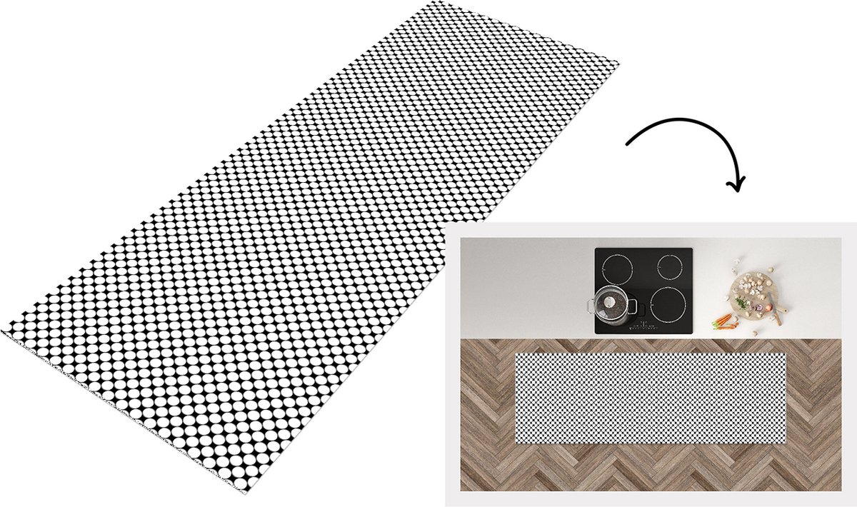 KitchenYeah Keukenloper - Loper keuken - Patroon - Lijn - Design - Kleur - Keukenloper vinyl Multicolor