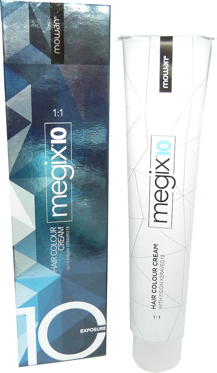 Mowan Megix 10 Hair Colour Cream Permanente Crème Haarkleur Kleuring 100ml - 04.5 Medium Mahogany Brown / Mittel Mahagoni Braun