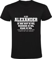 T-shirt homme Alexandre | cadeau d'anniversaire | cadeau d'anniversaire | drôle | anniversaire | cadeau | Noir