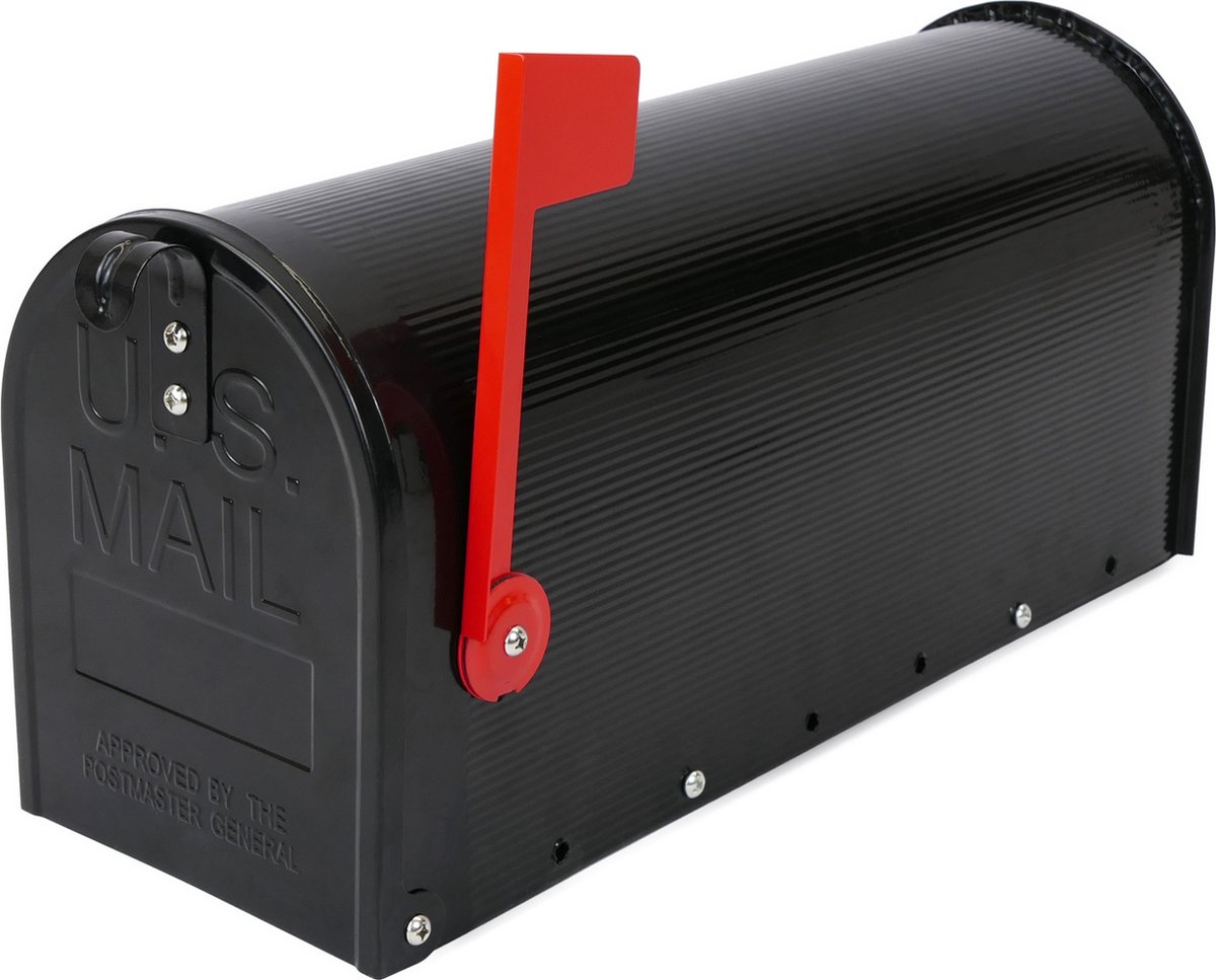 PrimeMatik - US Mail Aluminium mailbox voor Black American Postal Mail