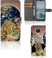 Smartphone Hoesje Nokia G10 | G20 Bookcase met Pasjeshouder Roofdieren