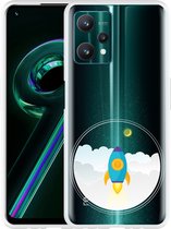Realme 9 Pro+ Hoesje To the Moon - Designed by Cazy