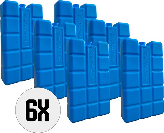 DULA Blue Éléments de refroidissement Elements - 6 pièces 400 grammes - 16 x 9 x 3,2 cm