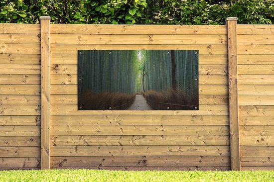 GreatGardenPosters - Affiche de jardin - Bamboe - Jardin - Allée - 160x80 cm - Toile de jardin