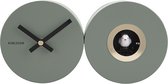 Karlsson Duo Cuckoo - Horloge murale - Horloge à coucou - Acier - 26x13x7,2cm - Vert (Vert jungle)