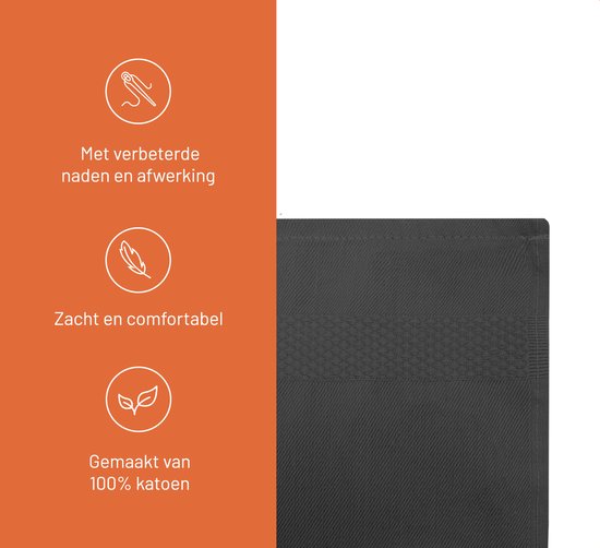 EM Kitchen Keukentextiel Set Donkergrijs 2 x Theedoeken + 2 x Keukendoeken + 4 x...