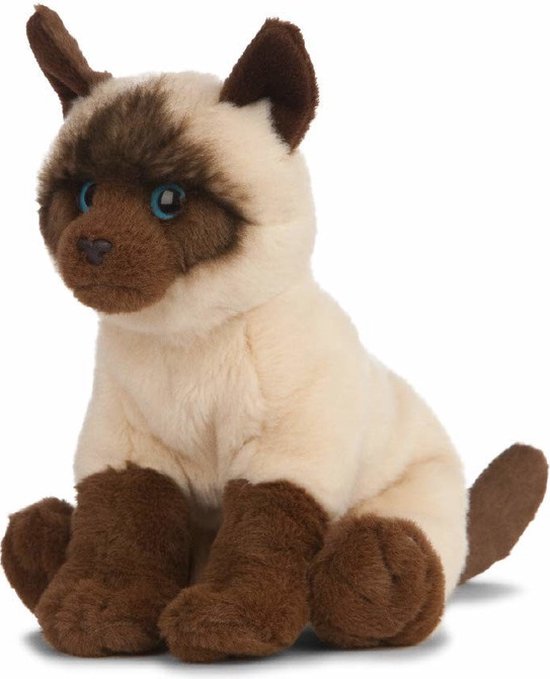 Pluche Siamese kat/poes knuffel 20 cm - Katten/poezen artikelen -  Huisdieren knuffels... | bol.com