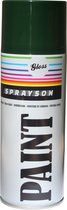 Sprayson Verf Spuitbus - Spuitlak - Ral6009 Hoogglans Groen - 400 ml - 12 stuks