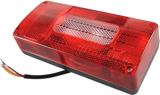 MelTruck Aanhangerverlichting, 2 x 6-functies, led-achterlichten, set E9, met kabel, 13 pins, led-contourverlichting, snelkoppeling, voor aanhanger, trailer, vrachtwagen, caravan, kabel 7 m/5,3 m